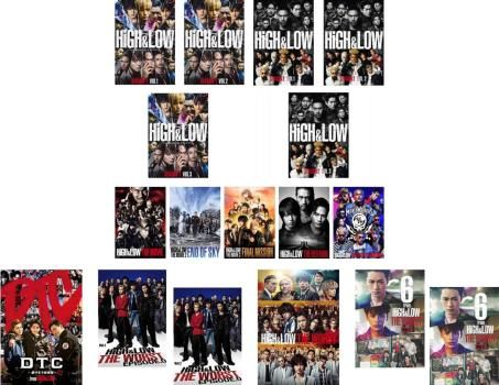 HiGH - LOW 17枚セット TV版 SEASON1 全3巻 SEASON2 全3巻 THE WORST EPISODE.0 全2巻 6 from 全2巻 THE MOVIE 2 3 THE RED RAIN