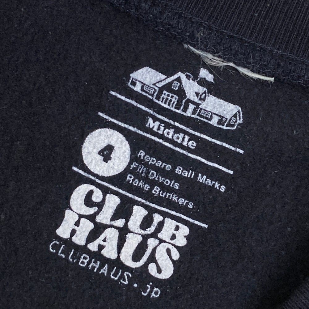 サイズ：4 CLUBHAUS クラブハウス  裏起毛 スウェットトレーナー  ネイビー系 [240101470420] ゴルフウェア メンズ ストスト サイズ：4 CLUBHAUS クラブハウス 裏起毛 スウェットトレーナー