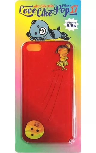 [Used] Cell Phone Jacket/Cover Aiko iPhone Case (Red Clear/Bowling) “Aiko Live Tour Love Like Pop Vol.17”