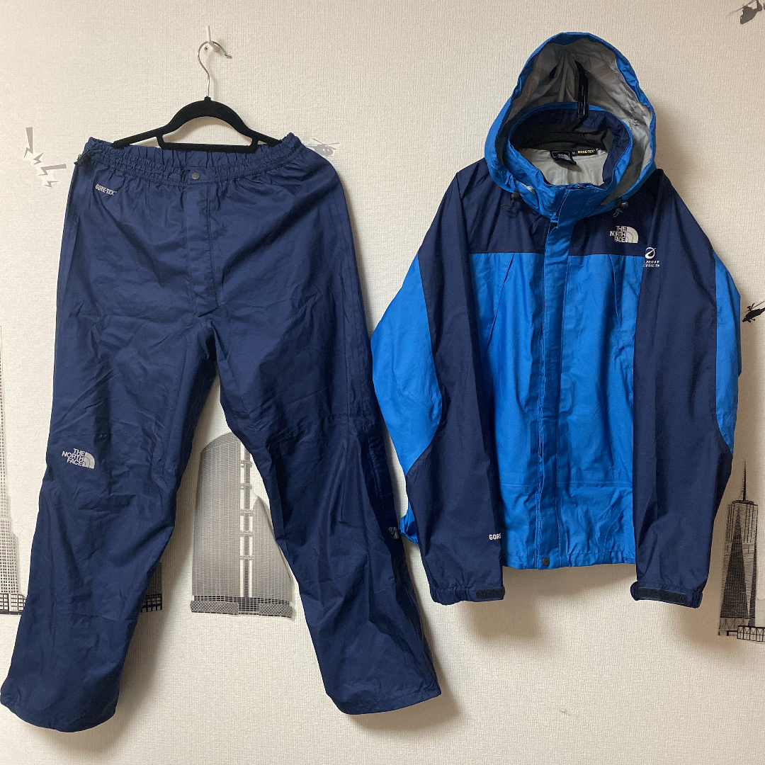 ザ・ノース・フェイス THE NORTH FACE レインウェア 上下 収納袋付