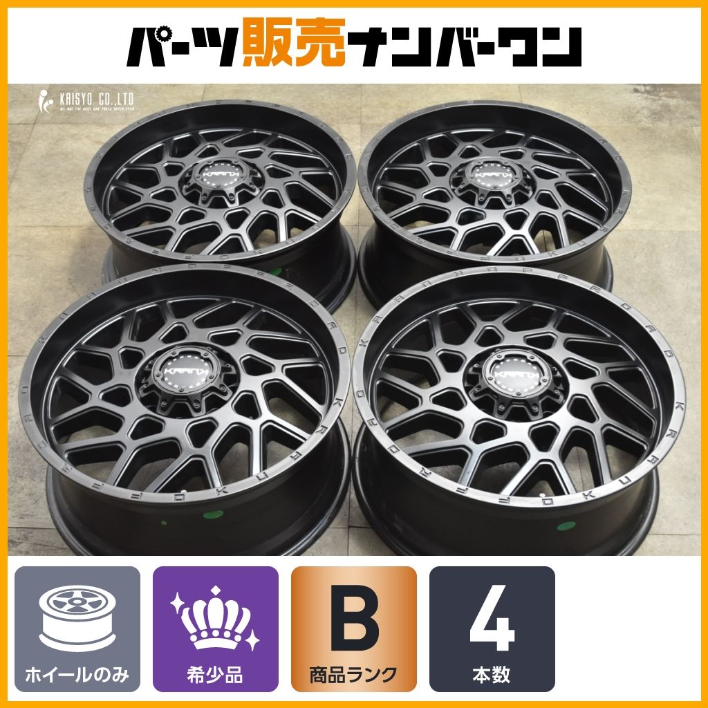 ハマーH2サイズ KRANK OFFROAD K80 AMBUSH 22in 9.5J 7 PCD165.1 8穴 4本セット HUMMER H2 クランクオフロード アンブッシュ