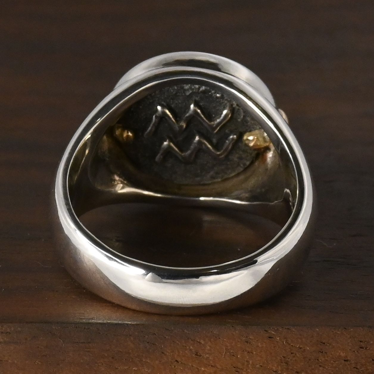 美品　11号　スタージュエリー　silver　K14　スター　リング　指輪 新品仕上げ】STAR JEWELRY silver925 k14 リング 11号 水瓶座 スター