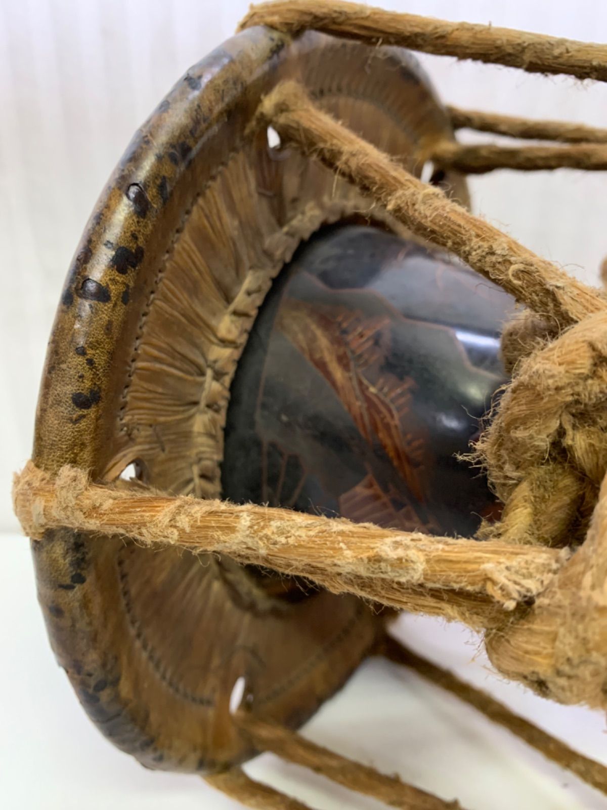 鼓 小鼓 和楽器 能 伝統芸能 木製漆塗 時代物 未使用 レア 希少品
