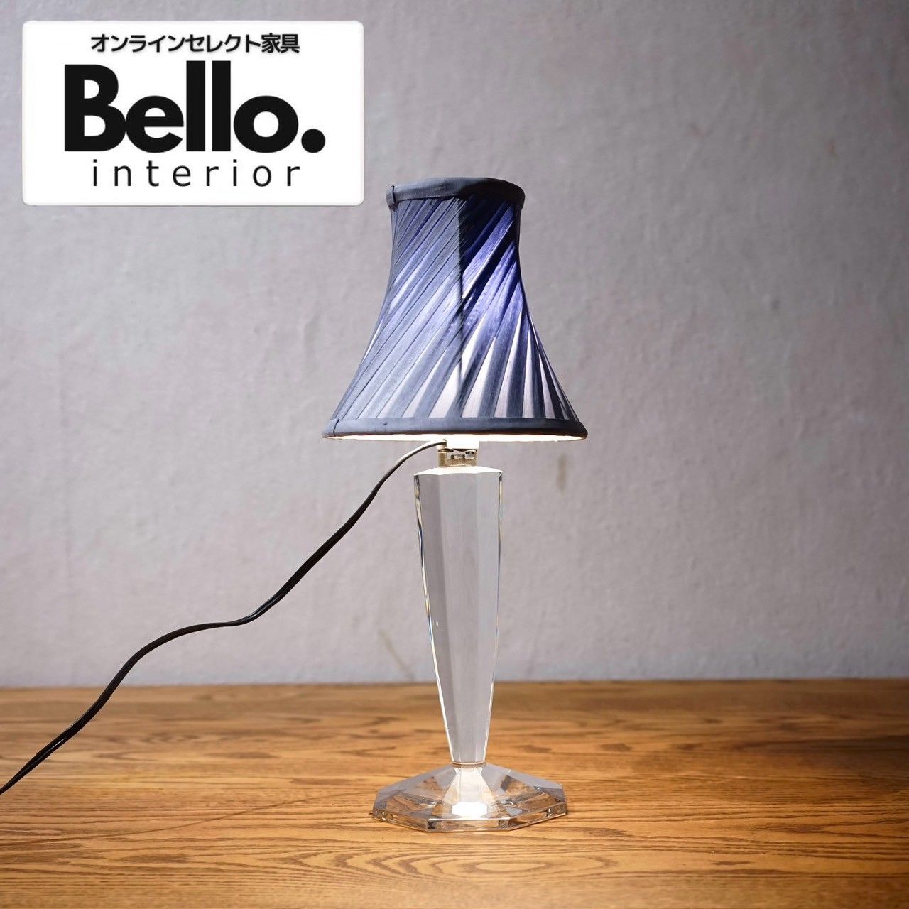 Bello select Baccarat バカラ スタンドライト テーブルランプ 卓上照明 クリスタル ガラス ヴィンテージ ラグジュアリー クラシック アンティーク調