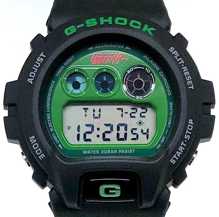 CASIO G-SHOCK 仮面ライダー　DW-6900FS グリーン　文字盤 G-SHOCK ジーショック DW-6900FS 仮面ライダー 石ノ森章太郎生誕