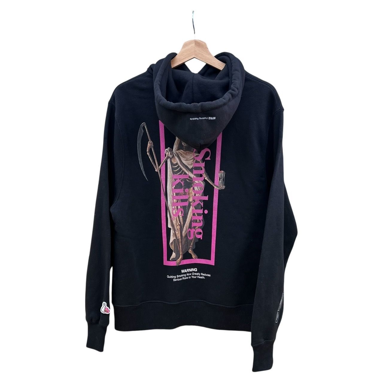 FR2 No Smoking killsパーカー ブラック FR2 エフアールツー Smoking Kills パーカー 死神 ブラック M