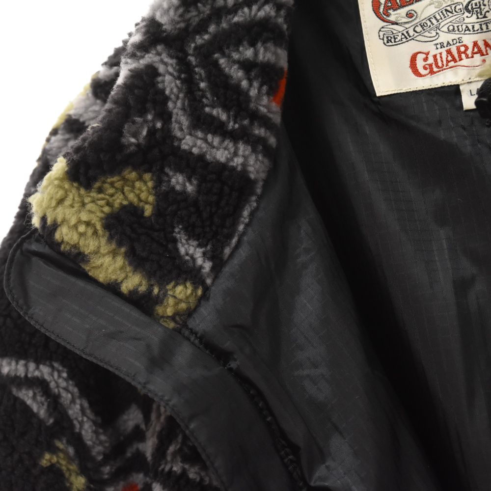 新品　CALEE ジャガードパイルボアジャケット ブラック 新品CALEE ジャガードパイルボアジャケット ブラック