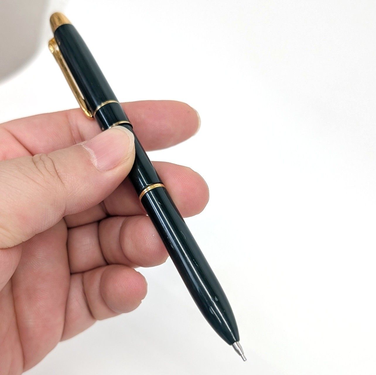 BURBERRY Libera 革張　赤黒ボールペン　シャープペンシル BURBERRY Libera 革張 赤黒ボールペン シャープペンシル