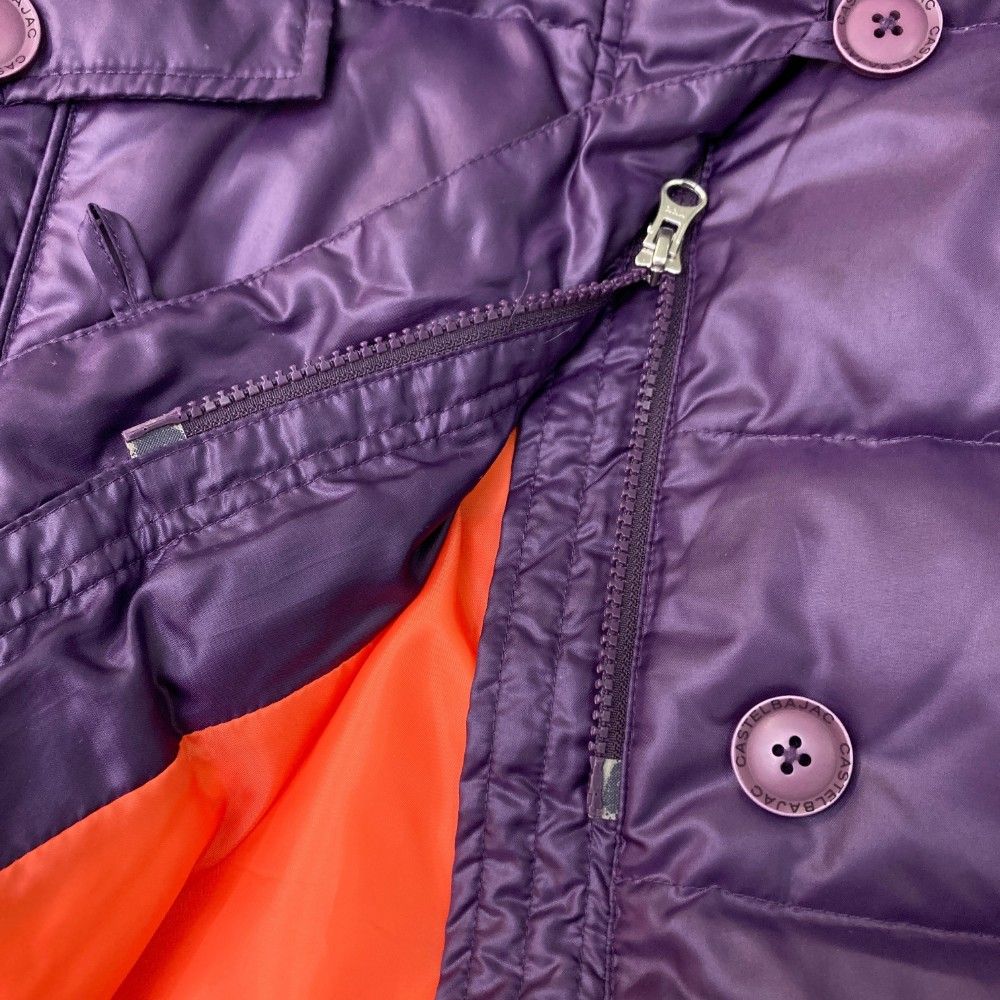カステルバジャックダウンジャケットゴルフパープル
