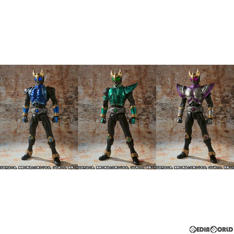 【C-901】魂ウェブ商店限定 S.I.C.極魂 仮面ライダークウガ 3フォームセット ドラゴンフォーム、ペガサスフォーム、タイタンフォーム 完成品 可動フィギュア バンダイ S.I.C.極魂 仮面ライダークウガ 3フォームセット（ドラゴンフォーム