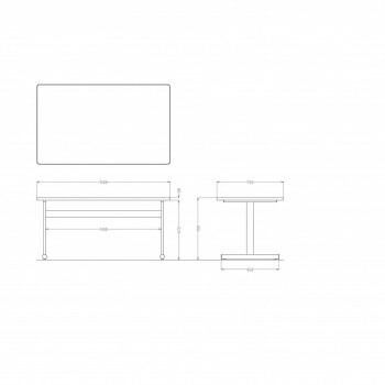 藤沢工業 TOKIO ミーティングテーブル TT-TW1575 ローズ
