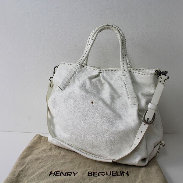 HENRY BEGUELIN エンリーベグリン オミノ刺繍 レザー 2WAY HENRY BEGUELIN エンリーベグリン オミノ刺繍 レザー 2WAY