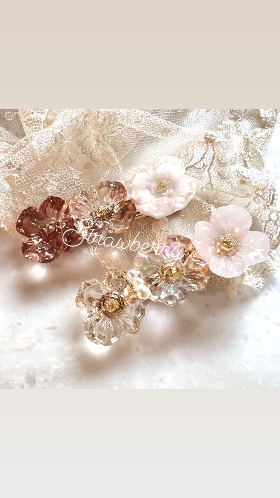 ꫛꫀꪝ✧‧˚まんまるヘアゴム＆ヘアクリップ◎着画あり♪ ꫛꫀꪝ フラワーヘアクリップ 1〜6 - メルカリ