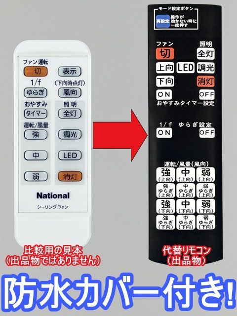楽天市場】パナソニック シーリングファン用 付属リモコン