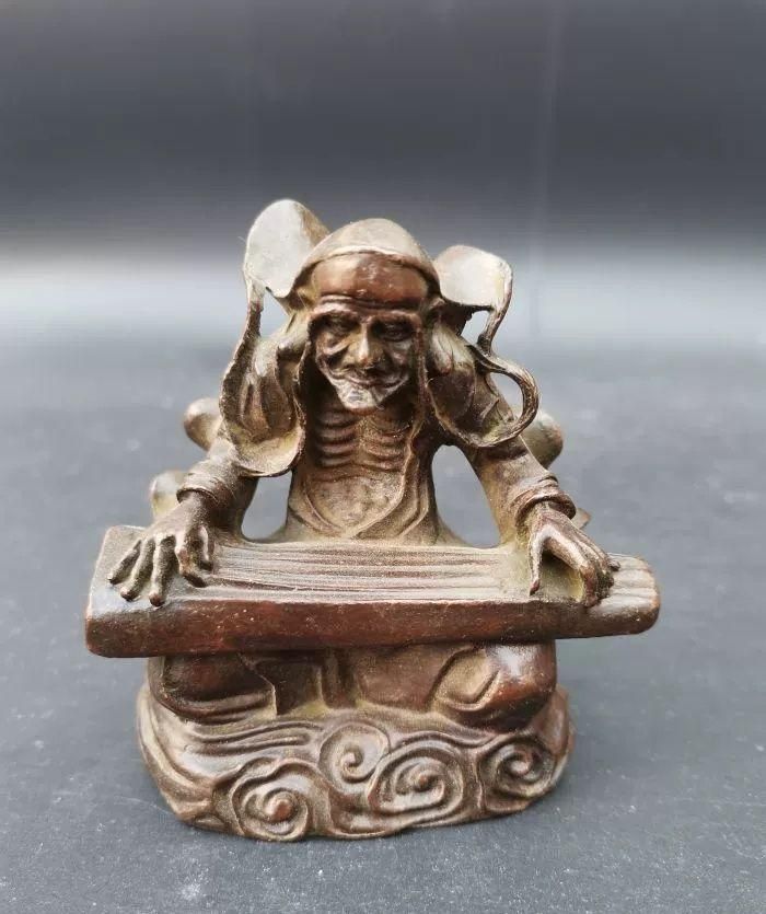 銅 細工 仏教美術 玄奘参詣準提菩薩仏像 禅意茶道 置物 装飾品 工芸品 置物 蔵友館蔵品・銅製・塗金・千手觀音像】・希少珍品・置物・賞物