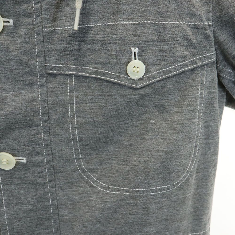 コムデギャルソンオム AD2011 日本製 HI-J047 長袖 ジャケット XS グレー COMME des GARCONS HOMME フード メンズ