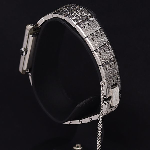 ジャンペレ 手巻き シルバー文字盤 ローマン スクエア