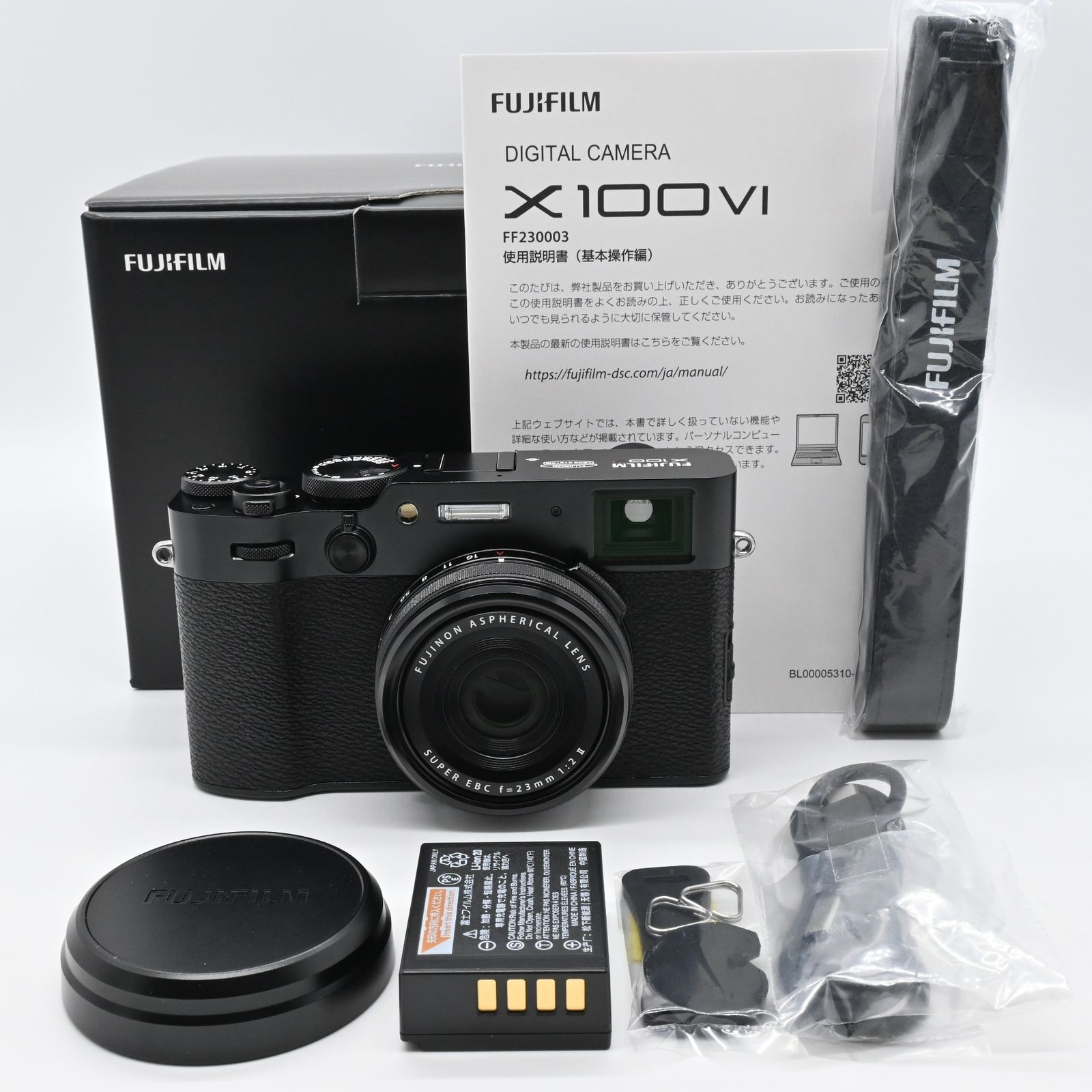☆極上品☆FUJIFILM X100VI ブラック 多言語 ショット数 1144回