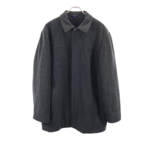 ジェイクルー ウールブレンド ステンカラーコート M チャコールグレー J.CREW メンズ 古着 【231101】