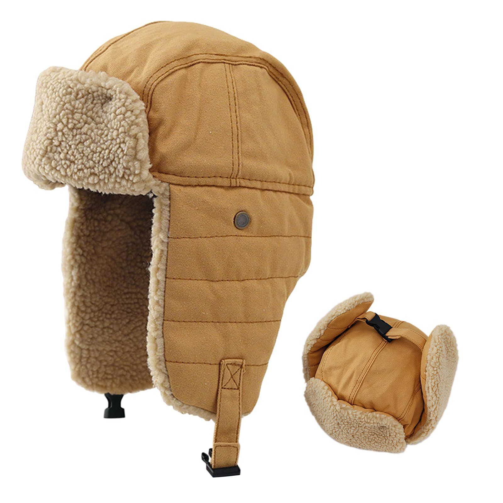 売切注意 MOWO 防寒帽子 メンズ 冬 ２way吹き飛ぶ防止 耳をしっかり保温 零下 度防寒 ふんわりな肌触り 飛行帽 ボンバーハット フライトキャップ 耳当て付き 暖 あったか ボア起毛 登山 釣り キャンプ