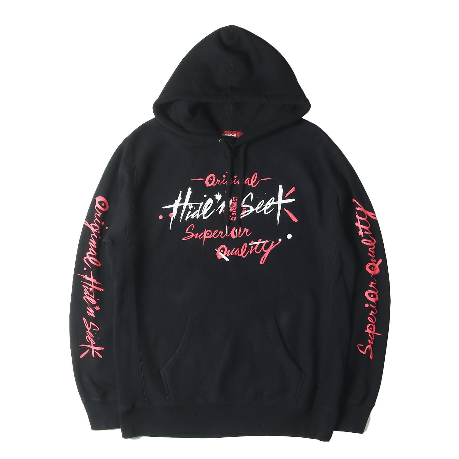 Hideandseek bountyhunter パーカー 古着 美品 Lサイズ HIDE AND SEEK - HS×BH HOODED SWEAT SHIRT (WHITE) / バウン