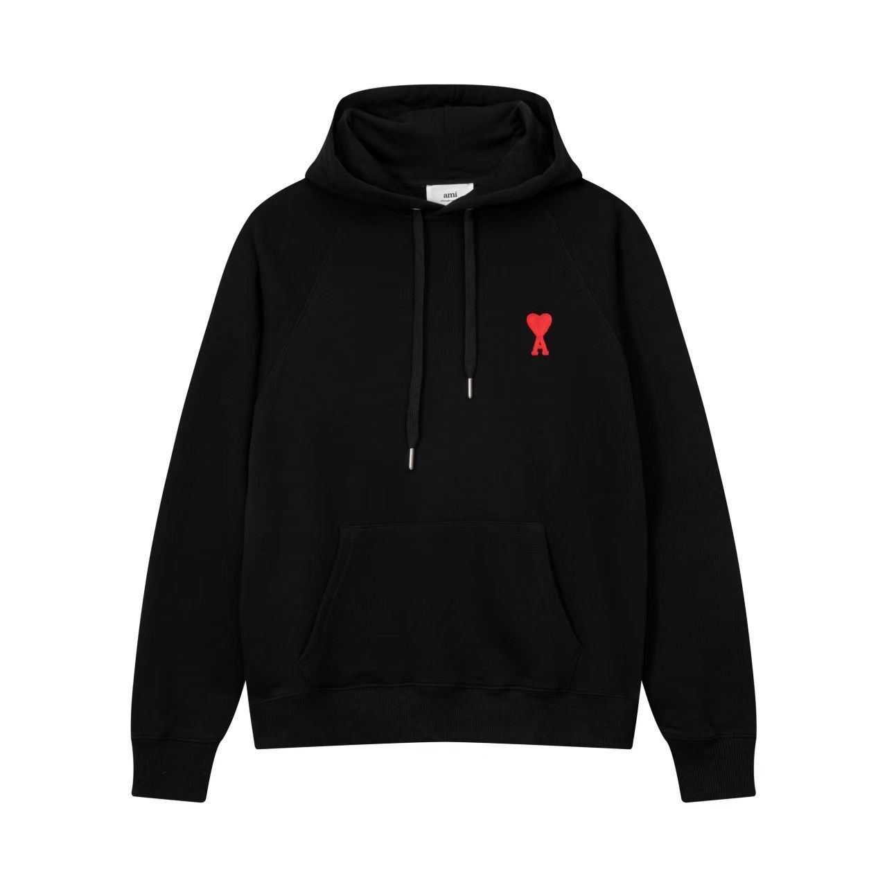 Ami Paris パーカー フード付き パーカ 長袖 メンズ レディース 黒  