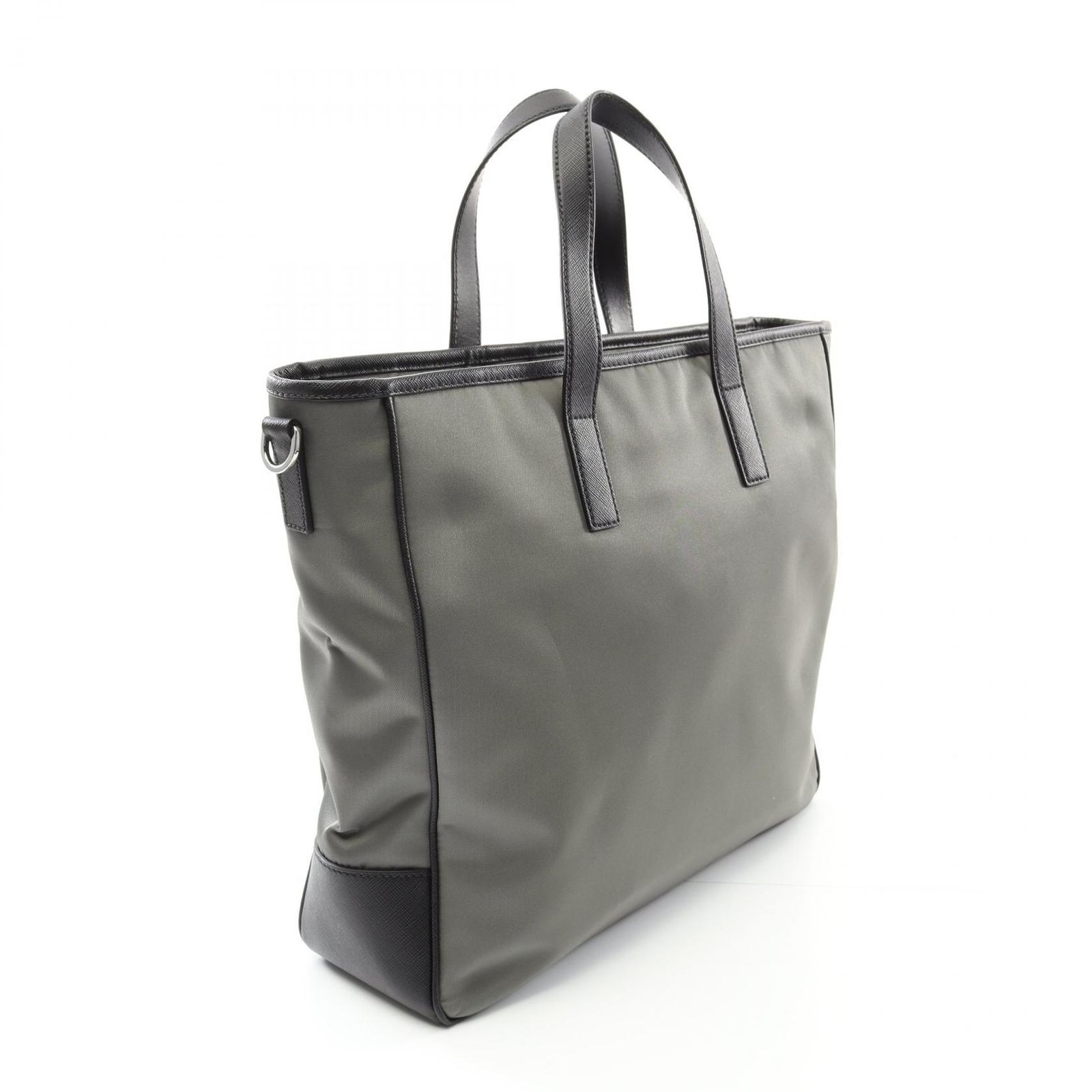 プラダ PRADA トートバッグ TESSUTO+SAFFIANO 2VG064 グレー プラダ PRADA トートバッグ TESSUTO+SAFFIANO 2VG064 グレー