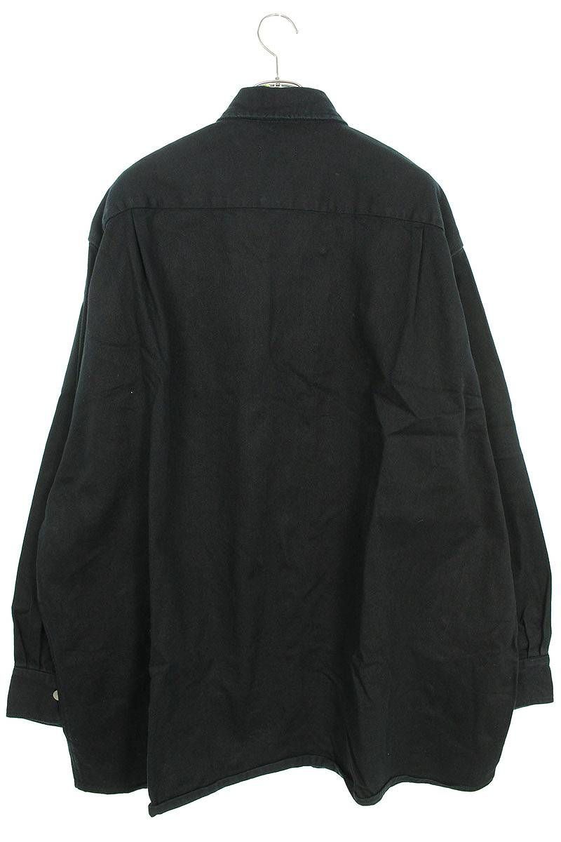 ラフシモンズ 20AW BIG FIT DENIM SHIRT WITH ZIPPED POCKET 202 
