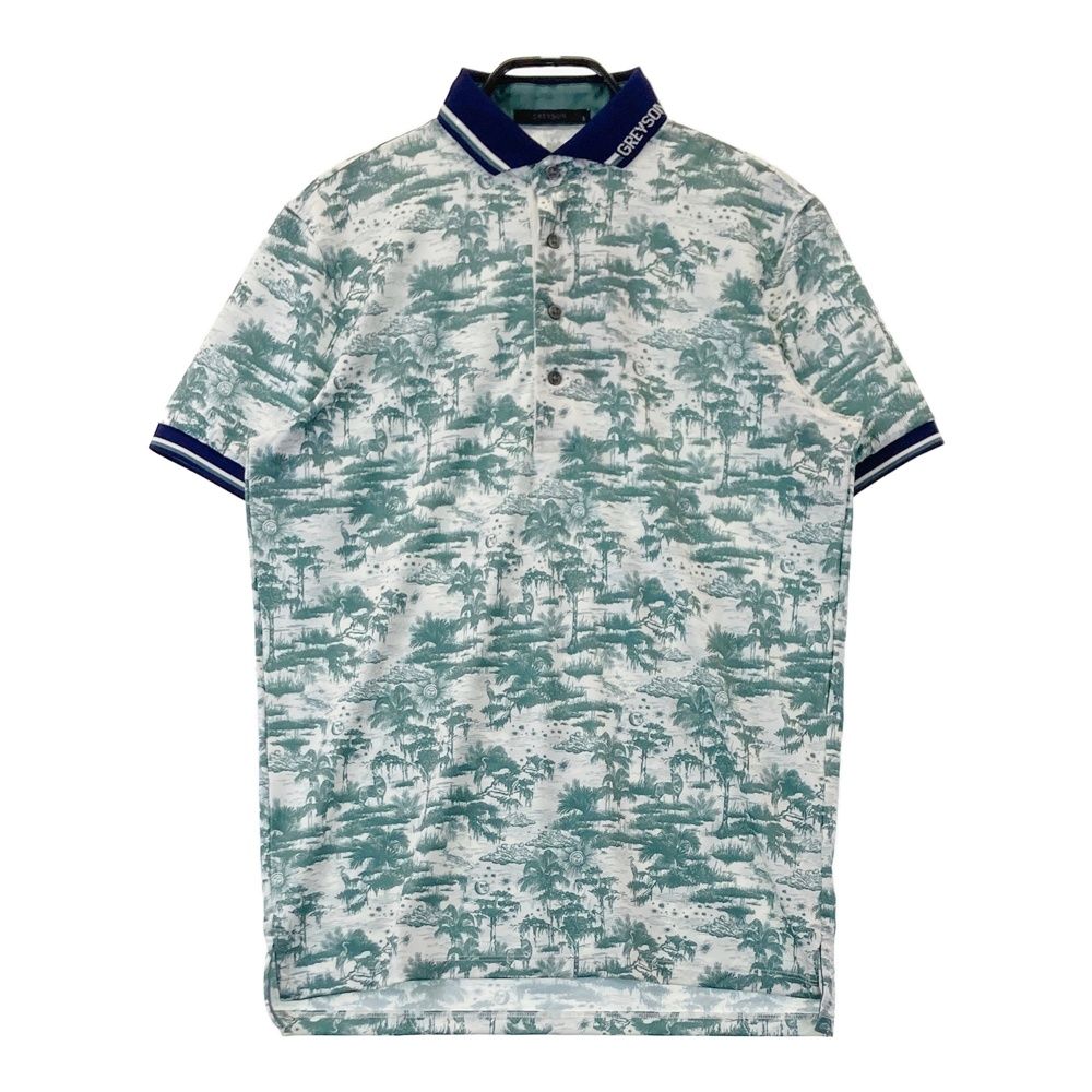 サイズ S GREYSON グレイソン MSP24K24 半袖ポロシャツ MYSTIC MARSH TOILE ホワイト系 240101516857 ゴルフウェア メンズ ストスト
