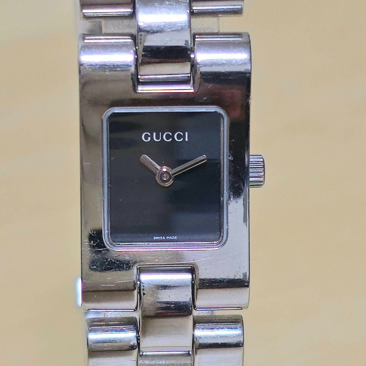 グッチ 2305L ステンレス ブラック文字盤 クォーツ 稼働品 電池交換済 レディース Gucci 2305L Stainless Steel  Black Dial Quartz Working Battery Replaced Women's - メルカリ