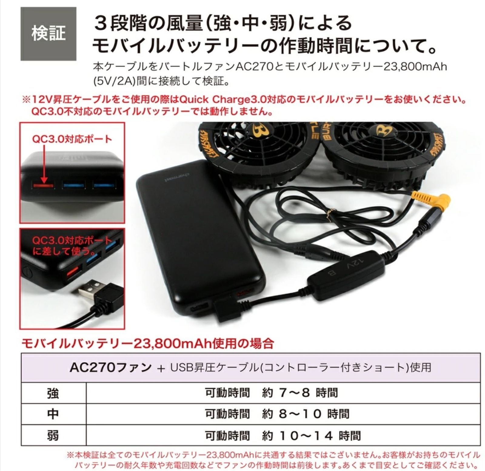 バートル 12V 13Vバッテリー 空調服用ファンセット バートル空調服 12v、13vファンバッテリーセット 動作確認済み