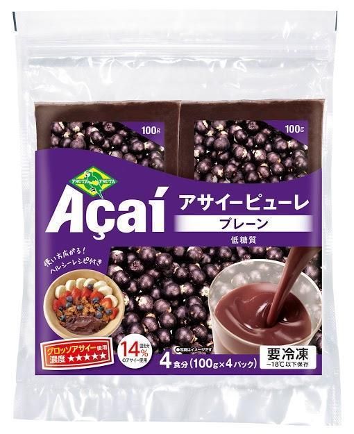 フルッタフルッタ アサイー 冷凍 100g 4個パックを10パック 計 フルッタフルッタ アサイー 冷凍 100g 4個パックを10パック 計