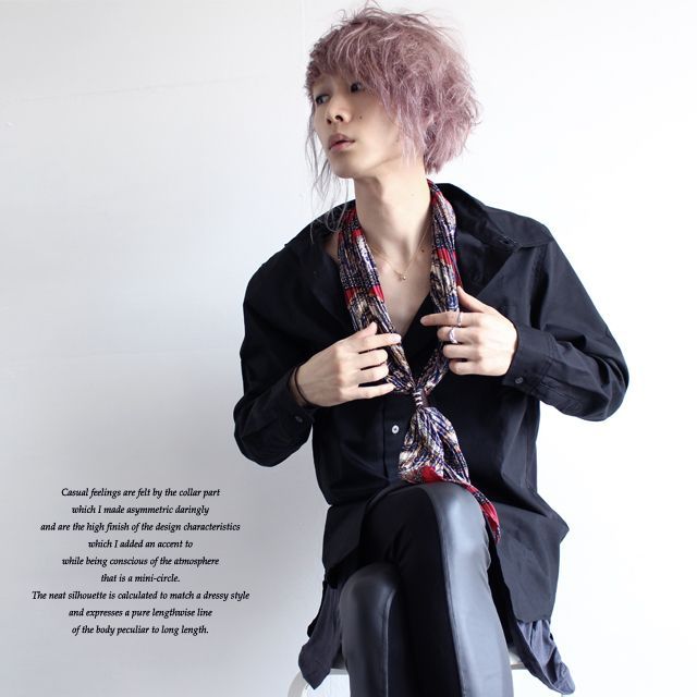 ロング丈ドレスシャツ