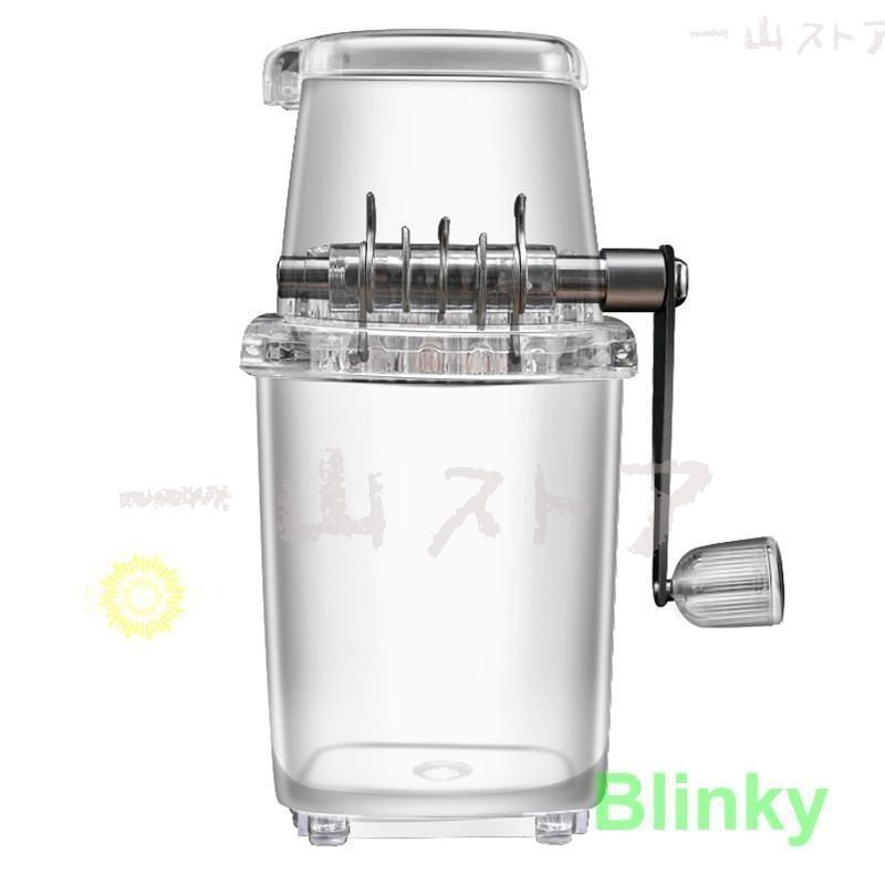 かき氷機　ステンレス砕氷機　アイスクラッシャー　業務用 かき氷機 手動 かき氷器 アイスクラッシャー 砕氷機 コンパクト