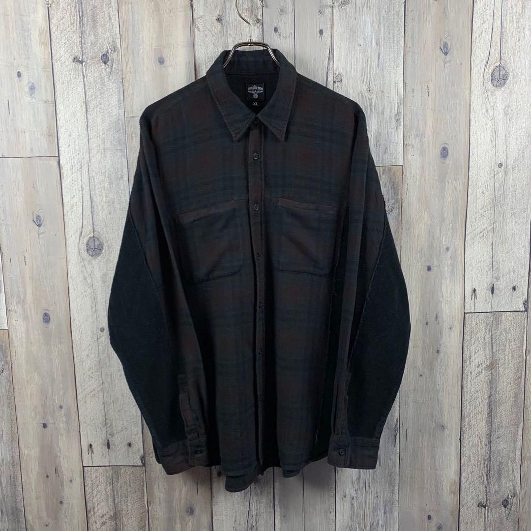 invisible man インビジブルマン コーデュロイ 切り替え シャツ