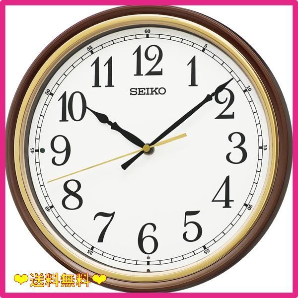 Amazon.co.jp: セイコークロック 掛時計 電波 薄茶木地 340×340×47mm