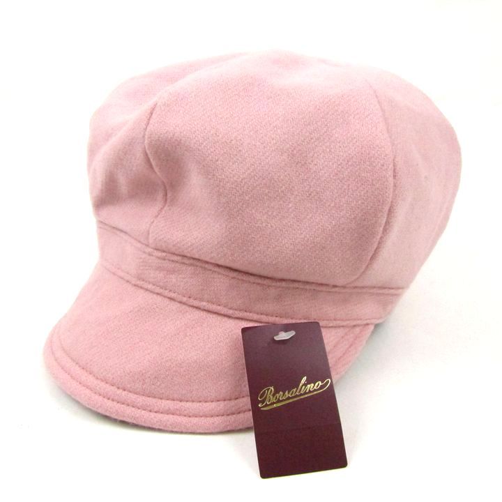 ボルサリーノ キャスケット 未使用 ウール混 帽子 ブランド レディース