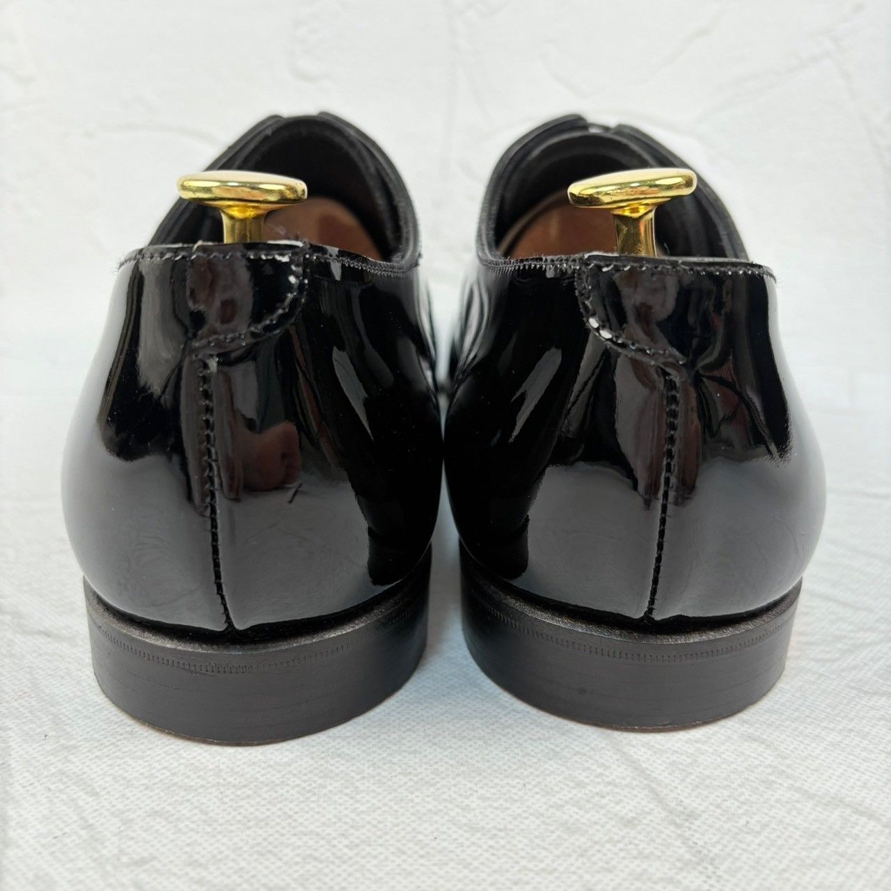 極美品】CROCKETT & JONES Cheamブラックパテント 【公式通販】