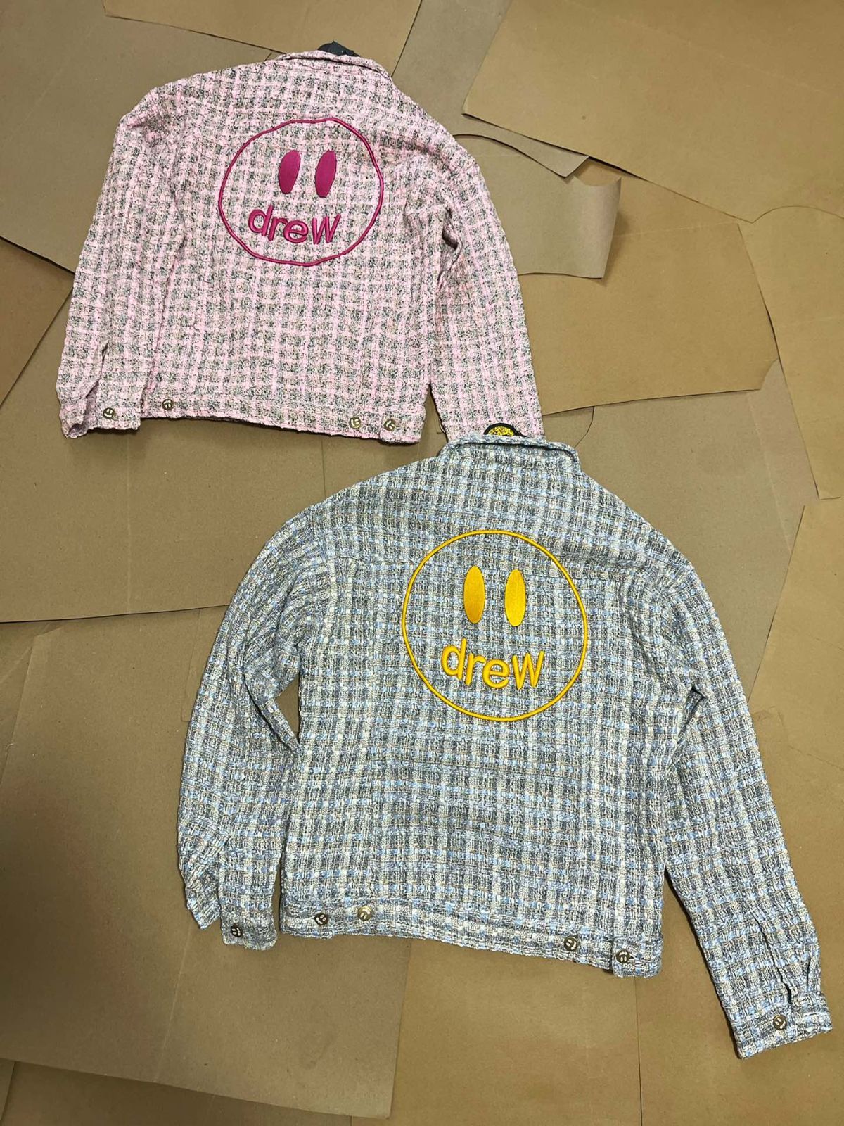 Drew House SS23 チャネル風の笑顔刺繍ジャケット