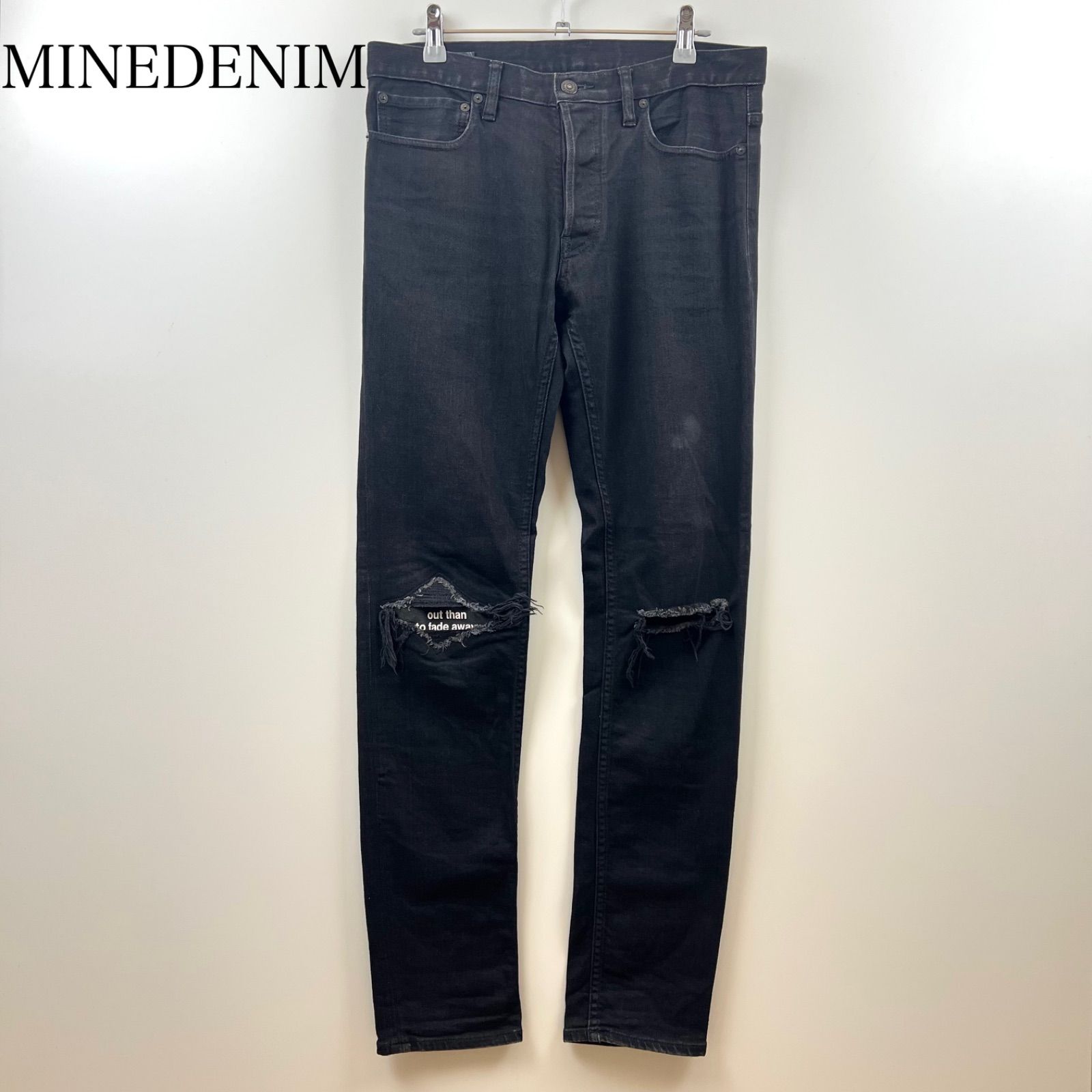MINEDENIM スキニーデニム ブラックストレッチ　マインデニム　サイズ9 MINEDENIM S.Slim STR OWS 9 1910-1002-98-322 マインデニム ブラック