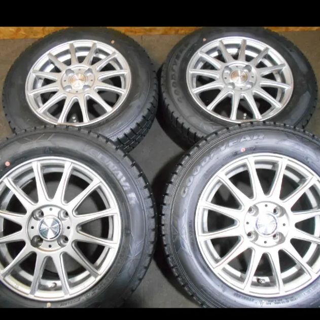 T-1658) 送料無料 中古 RAVRION LUMIERE 14インチ スタッドレス セット  