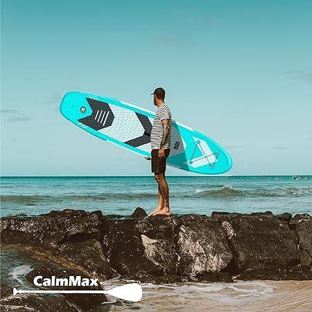 CalmMax インフレータブル スタンドアップパドルボード サップボード SUP 長320cm 幅80cm 厚15cm 耐荷重量127kg 軽量  安定 滑り止め - メルカリ