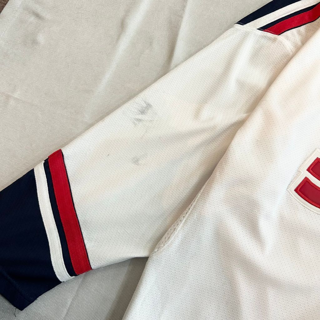 NIKE ナイキ ホッケー IIHF 白×紺×赤 USA ゲームシャツ ユニフォーム Lサイズ No.B091