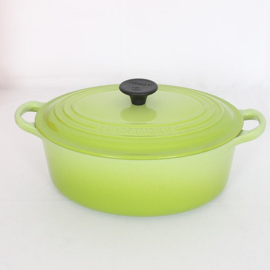 ル・クルーゼ ココット・ロンド 20cm キウイ グリーン 25001-20-71