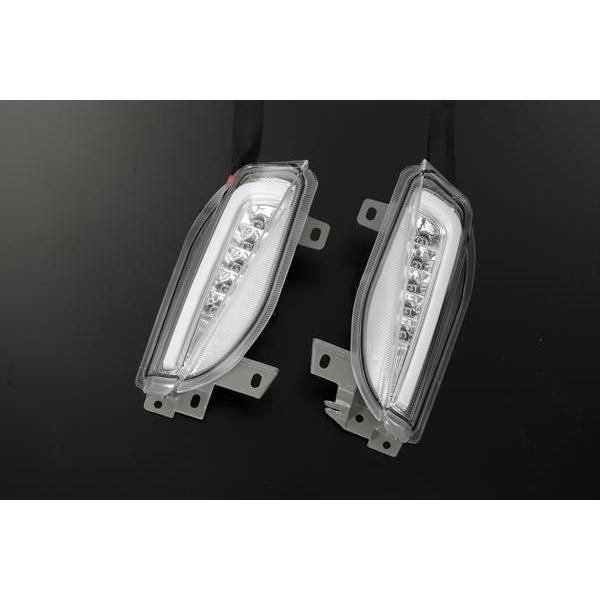Ver2 40系 プリウスα 前期 LEDライトバー付 フロントウインカー レンズ ポジションホワイト