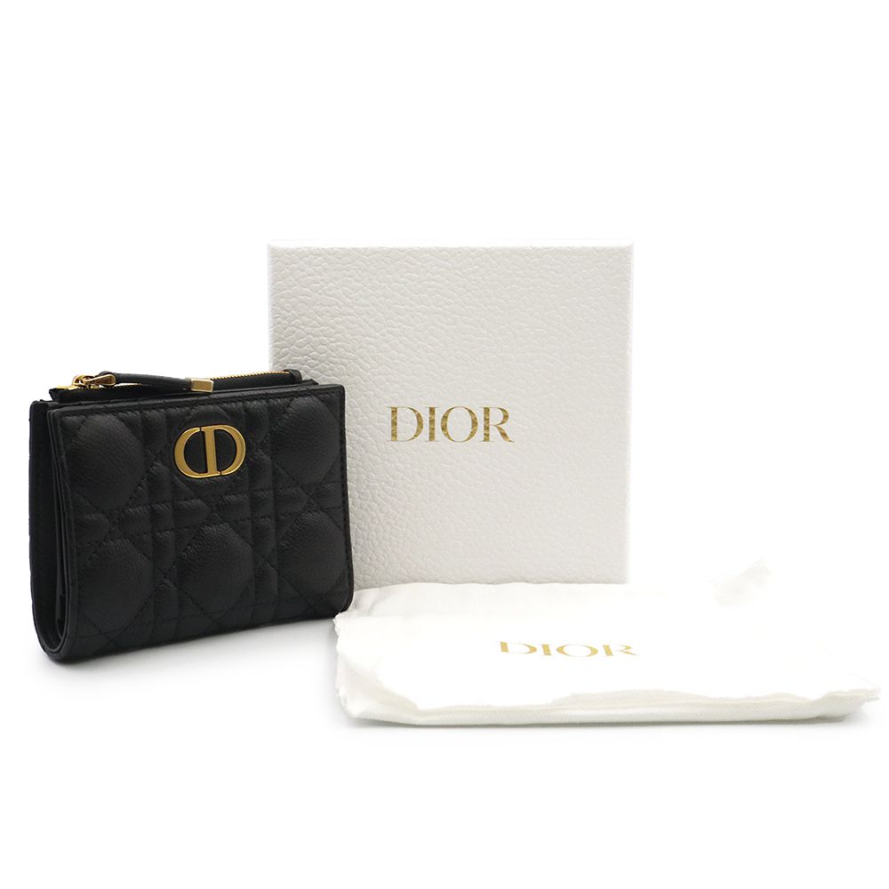 正規品 Dior ディオール カロ カナージュ カーフスキン 二つ折り 正規品 Dior ディオール カロ カナージュ カーフスキン 二つ折り