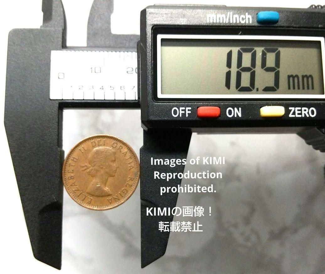 1セント硬貨　1956　エリザベス2世　貨幣　コイン 古銭　カナダドル　ブロンズ