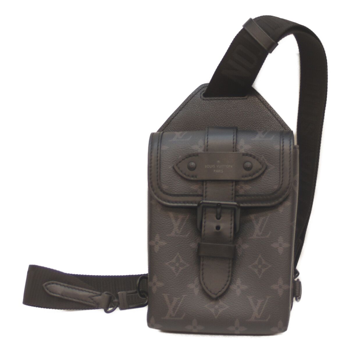 LOUIS VUITTON ルイヴィトン M45912 モノグラムエクリプス ソミュール スリングバッグ ボディバッグ ブラック メンズ