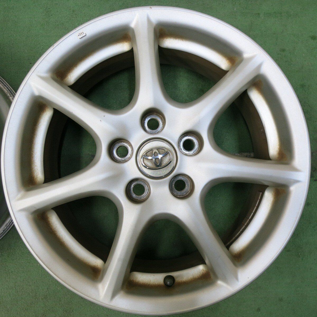 送料込 エスティマ 純正17×7J+50 114.3-5h 送料無料] 4本価格☆トヨタ 50系 エスティマ 純正 ホイール 17