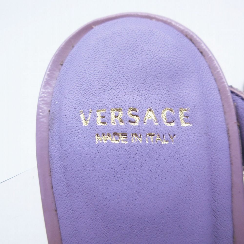 VERSACE ヴェルサーチ サンダル エナメルレザー メデューサロゴ
